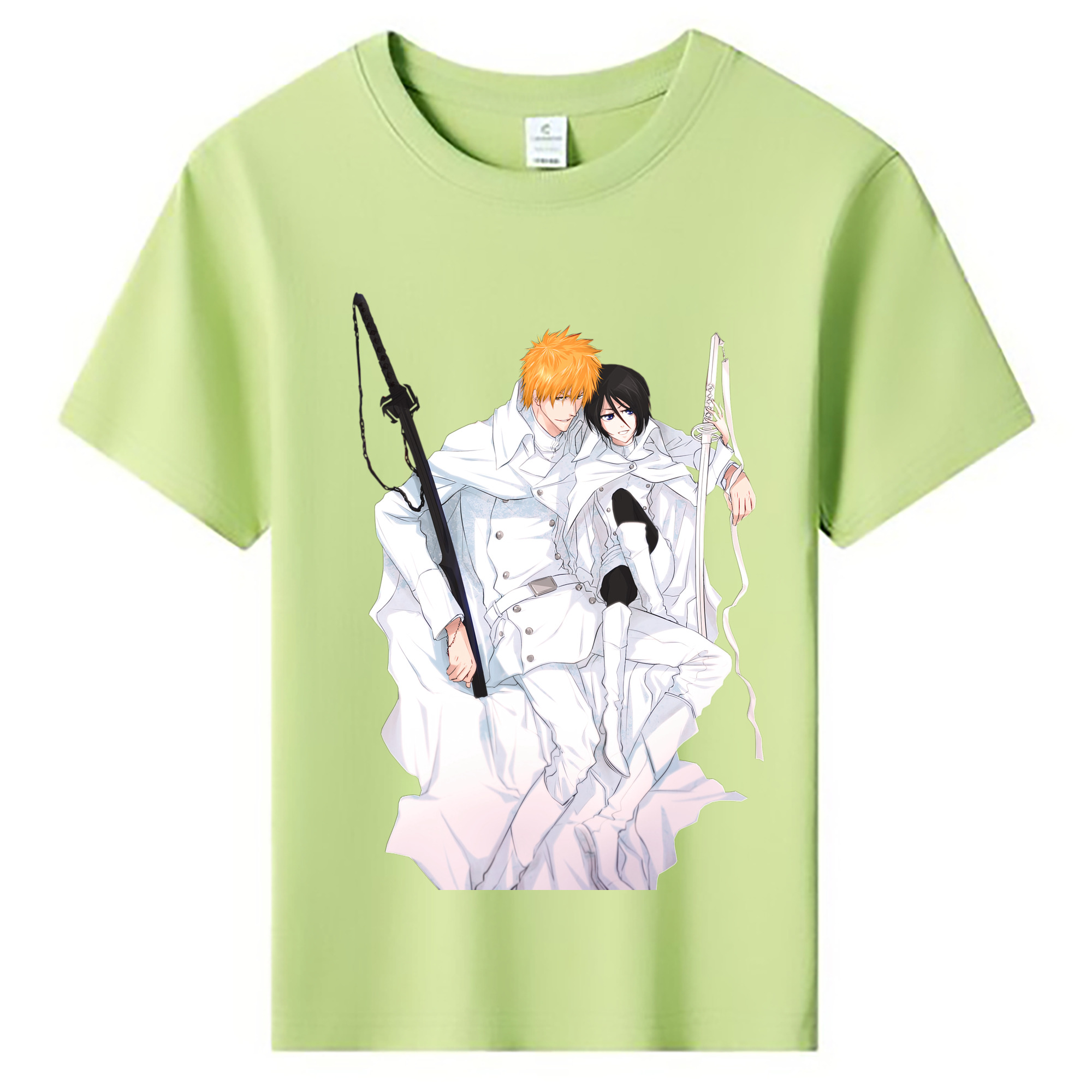 （画像用） ブリーチ 黒崎一護（くろさき いちご）BLEACH Kurosaki Ichigo 綿100％キッズTシャツ（フロントプリント）